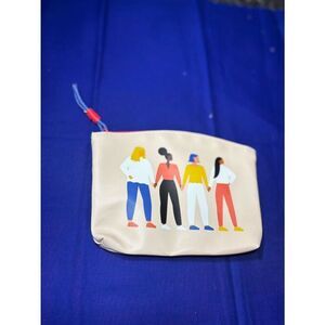 Ipsy Neutral Women's Pouch with Colorful Women Graphic